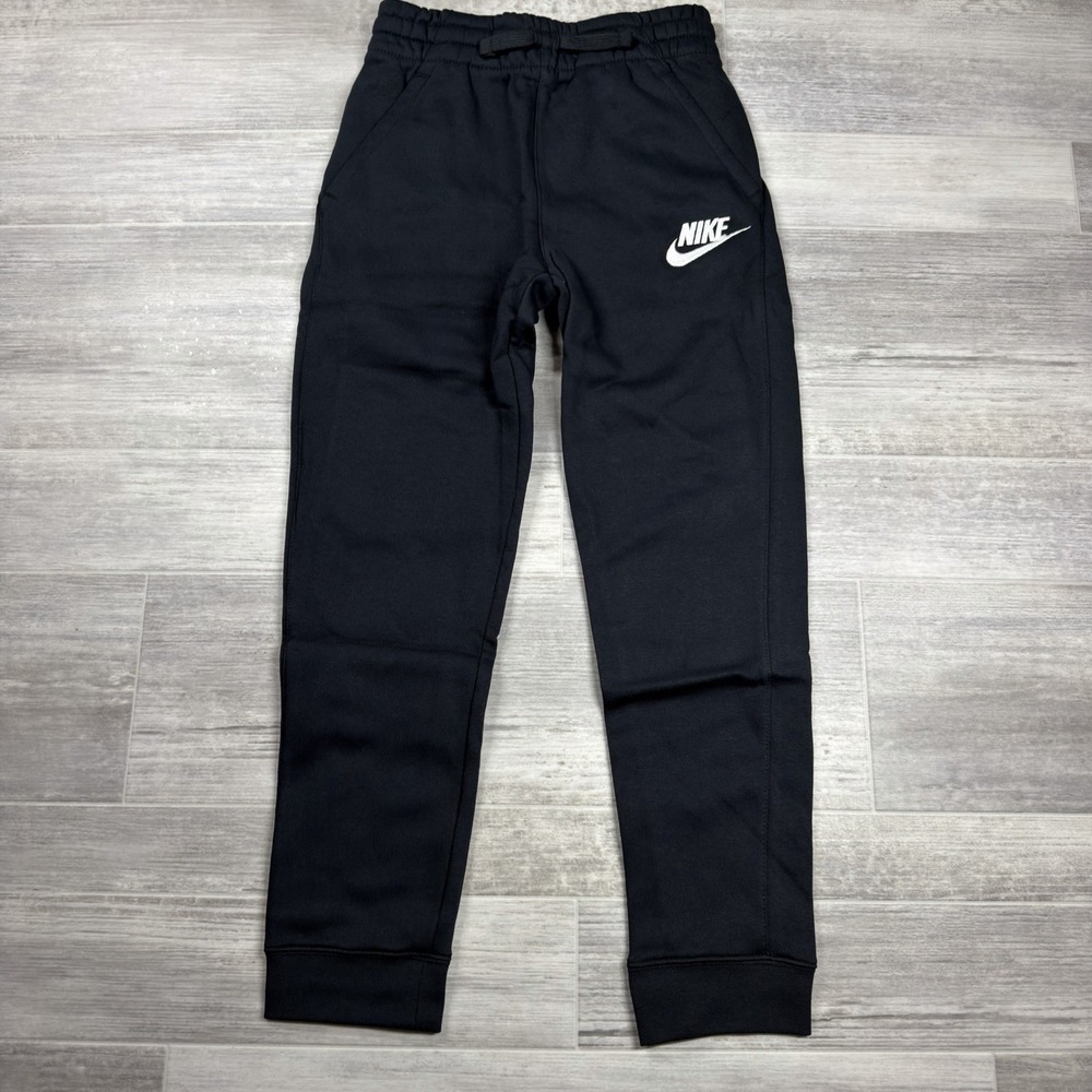 Nike Kids NSW Club Fleece Joggers Black Size MEDIUM CI2911-010 Sweat Pant Boys